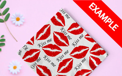 Kiss Me Saint Valentine's Day Pattern #94533