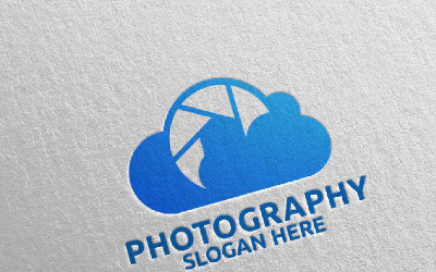 Plantilla de logotipo Cloud Camera Photography 78