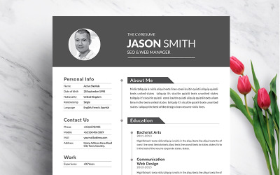 Premium Cv Design Resume #94542
