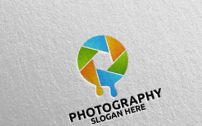 Su Kamera Fotoğrafçılığı 69 Logo Şablonu