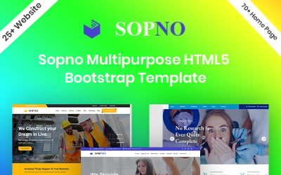 Modèle de bootstrap HTML5 polyvalent Sopno