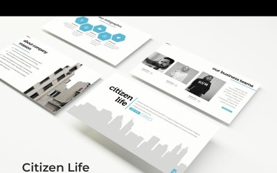 Modello di PowerPoint per la vita del cittadino
