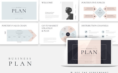 Modelo de PowerPoint de apresentação de plano de negócios