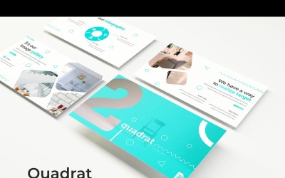 Quadrat PowerPoint-mall