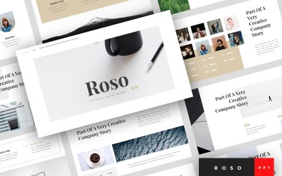 Roso - Modello PowerPoint creativo