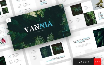Šablona Vannia - Plant PowerPoint