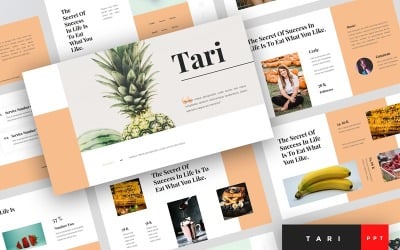 Tari - Modelo de PowerPoint de comida