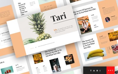 Tari - Шаблон харчування PowerPoint