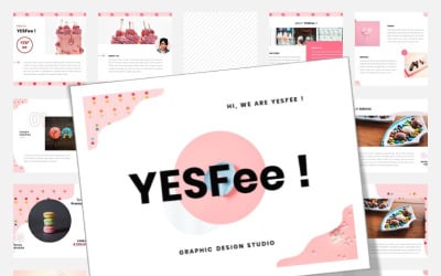Yesfee – Modelo de PowerPoint do Instagram de negócios