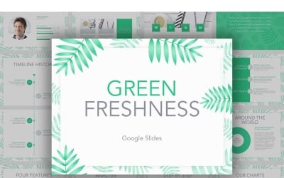 Zelená svěžest Google Slides