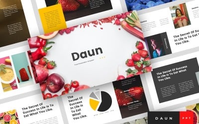 Daun - Modelo de PowerPoint de comida