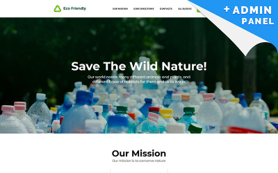 Eco Friendly - Modèle de page de destination de recyclage