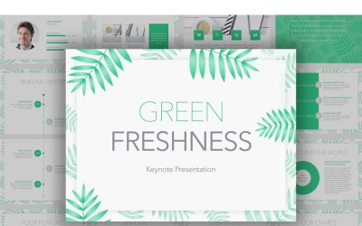Grön friskhet - Keynote-mall