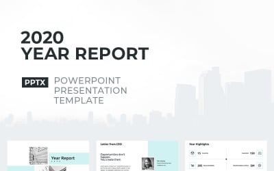 2020 års rapport PowerPoint-mall