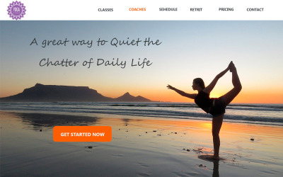 Yoga Studio - Sport Simple Lading Strona Bootstrap Szablon PSD