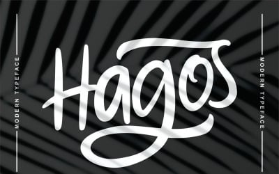 Hagos | Modern betűtípus kurzív betűtípus