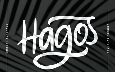 Hagos | Modern lettertype cursief lettertype