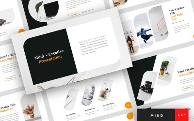 Mente - Modello di PowerPoint creativo