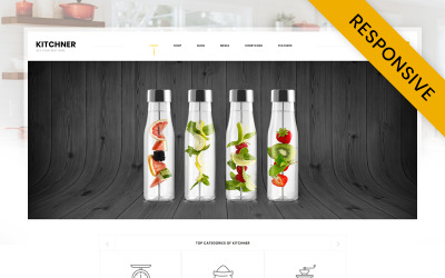 "Kitchner - Kitchen Appliances Store WooCommerce Theme" - адаптивний WooCommerce шаблон №95164