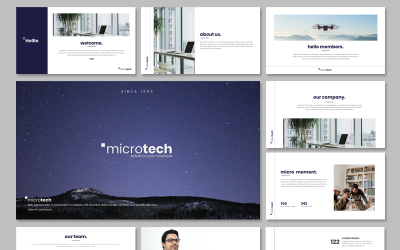 Microtech - Business PowerPoint Template #95133