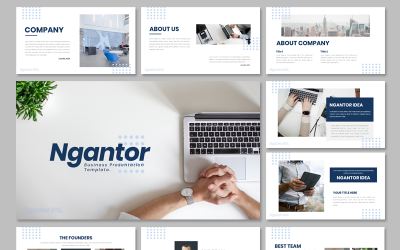 Ngantor - Modello di PowerPoint aziendale