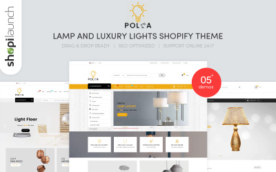 Polka - Responsivt Shopify-tema för lampor och lyxljus