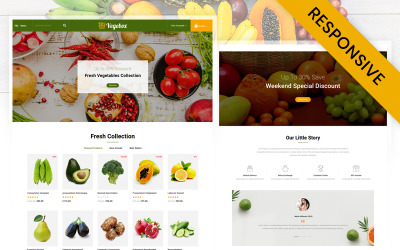 Vegebox - Grönsaksaffär PrestaShop-tema