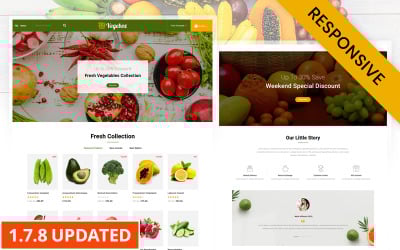 Vegebox - Tema PrestaShop del negozio di verdure