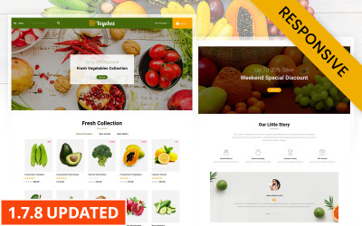Vegebox - тема PrestaShop для овощного магазина