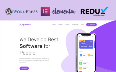 Appnova - WordPress téma pro přistání aplikace