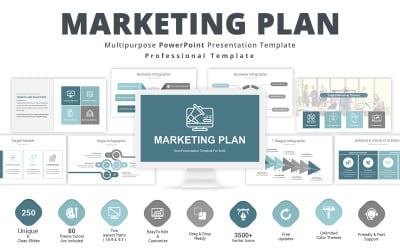 Modelos de plano de marketing do PowerPoint