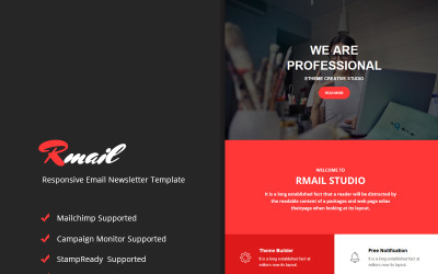 Rmail - Responsive Email Newsletter Vorlage
