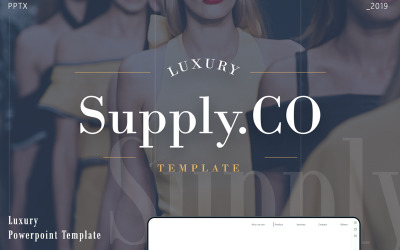 Supply.Co - Modèle PowerPoint de marché du luxe