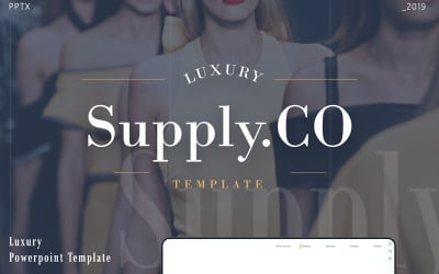 Supply.Co — szablon PowerPoint Luxury Marketplace