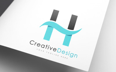 Creatief merk H brief Logo
