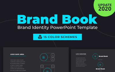 BrandBook Brand Identity PowerPoint-sjabloon