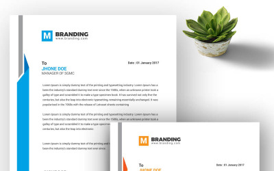 Frame style Letterhead - Corporate Identity Template