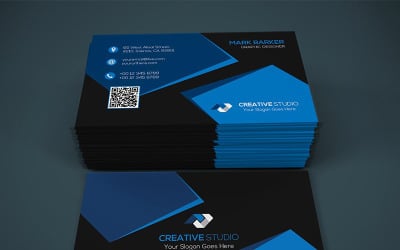 Geometric Business Card - Corporate Identity Template