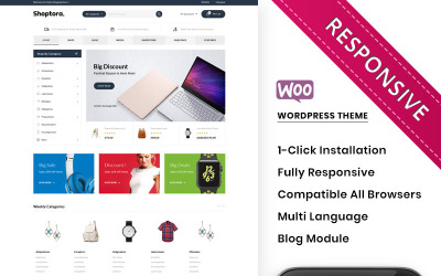 Shoptora - O tema da Mega Store Premium WooCommerce