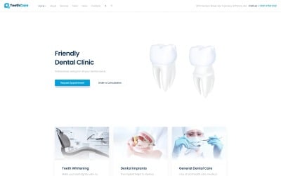 TeethCare - Dental Responsive Clean Joomla Template