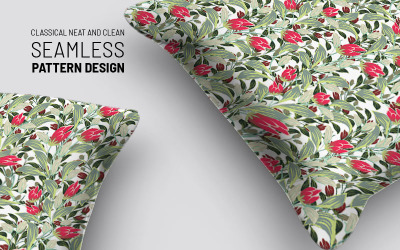 Beautiful flowers on branches repeat design Pattern #95646
