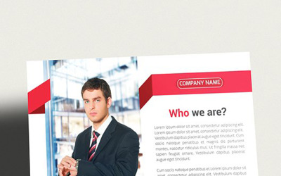 Marketing Flyer - Vorlage für Corporate Identity