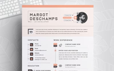 Szablon CV Margot