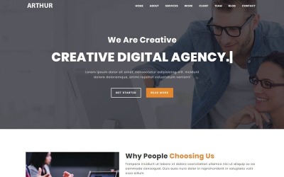 Arthur - Modello di pagina di destinazione HTML multiuso