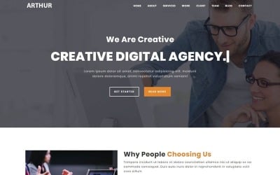 Arthur - Plantilla de página de destino HTML multipropósito