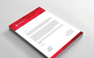 Low Poly Letterhead - Vorlage für Corporate Identity
