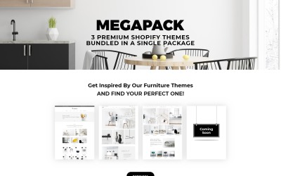 Shopify Theme pro webové stránky s nábytkem