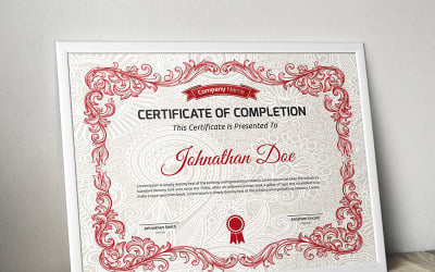 Vintage Multicolor Certificate Template