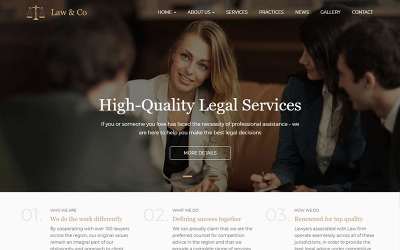 Law & Co - Responsive Drupal Template