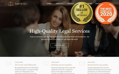 Law & Co - Адаптивный шаблон Drupal